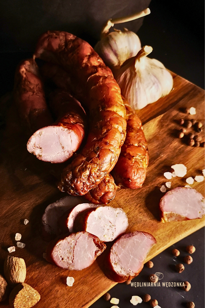 Kiełbasa Palcówka - bez peklosoli, glutenu, bez chemii z Wędliniarni Wędzonka