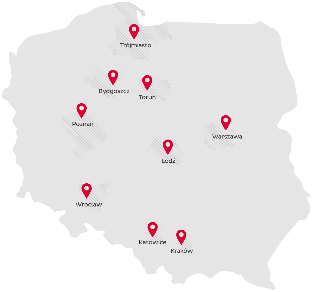 Mapa dostaw DPD Food Wędliniarnia Wędzonka